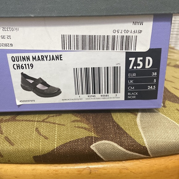 Aravon Quinn Maryjane Black NIB 7.5 D - Picture 3 of 8